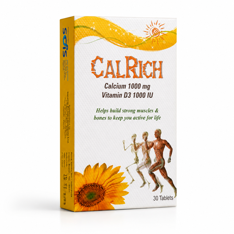 Calrich Calcium 1000 mg + Vitamin D3 - 30 Tablets product