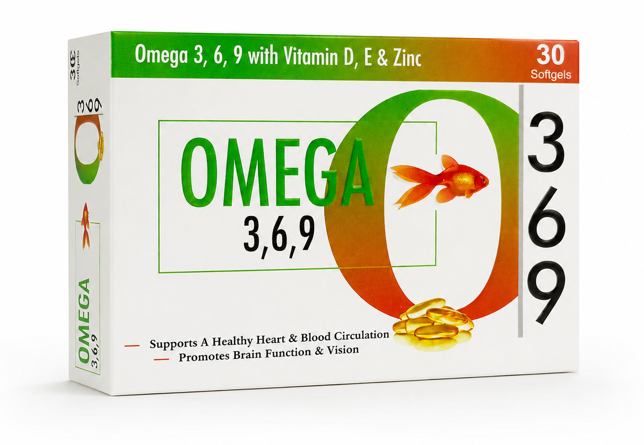Omega 3, 6, 9 with Vitamins D, E & Zinc - 30 Softgels product
